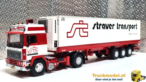 Tekno 82445 Straver Volvo F12 Globetrotter koeltrailer