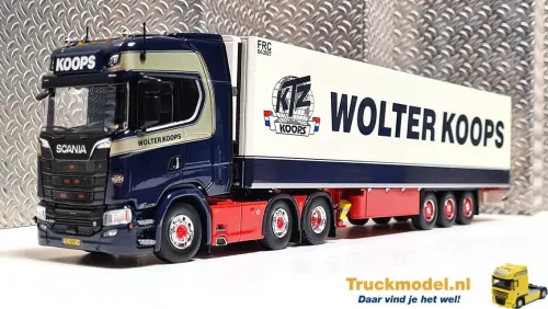 Tekno 82913 Wolter Koops Scania S Highline voorloopas trekker koeloplegger