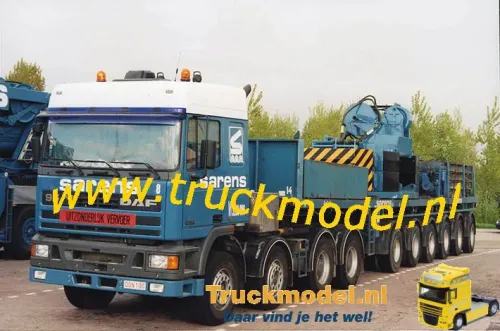 Sarens Belgium Daf 95 8x4 trekker ballasttrailer foto