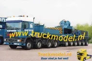 Sarens Belgium Daf 95 Space Cab 8x4 trekker ballasttrailer foto