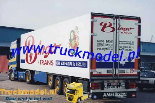 Bingo Trans St Katelijne Waver Scania 164 TL koeltrailer achterkant foto