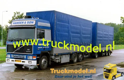 Hansen & Son Padborg Volvo F16 huifcombinatie foto