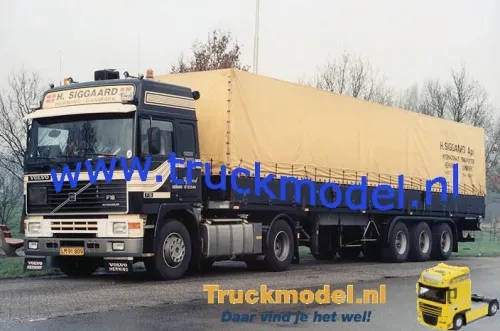 H Siggaard Volvo F16 Globetrotter huifoplegger foto