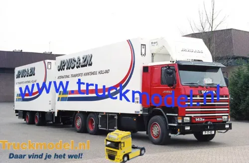 JP Vis en Zn Kwintsheul Scania R143 500 koelwipkar combi foto