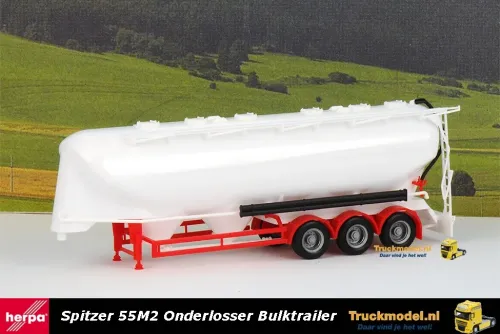 Herpa 075909-002 Spitzer 55M2 Onderlosser bulkoplegger