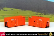 Herpa 076890 Boels Rental 20ft Haakarm afzetcontainer aggregaten set