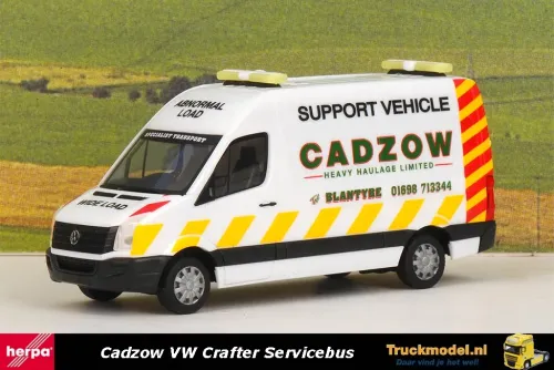 Herpa 093897 Cadzow Heavy Haulage Support Vehicle VW Crafter