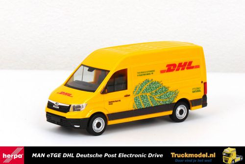 Herpa 096300 DHL MAN eTGE Bestelwagen