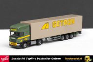 Herpa 1769 Getron Spijkenisse Scania R6 Topline Boxtrailer 