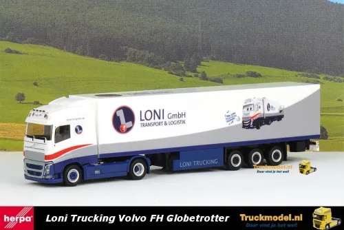 Herpa 304108 Loni GmbH Transport Logistik Volvo FH4 Globetrotter koeloplegger