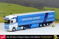 Herpa 305846 Spedition Hohner DAF XF E6 SSC schuifzeiltrailer