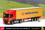 Herpa 309516 Multipli Arcese SpA Iveco Stralis XP schuifzeiltrailer