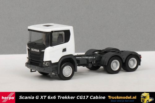 Herpa 309745 Scania G XT 6x6 trekker Wit