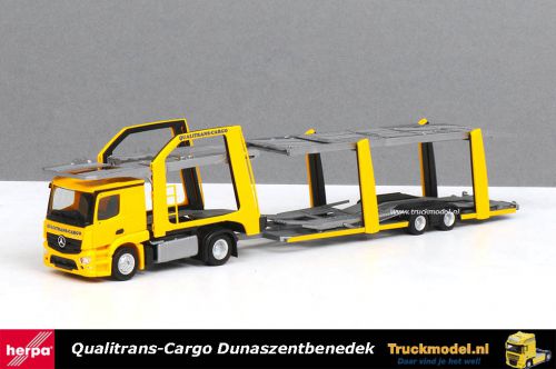 Herpa 309790 Qualitrans-Cargo Mercedes Eurolohr Cartransporter