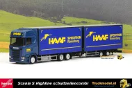 Herpa 312028 Haaf Spedition Scania S450 wipkar volume combinatie