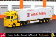 Herpa 312318 Acargo Yang Ming Scania S containertrailer