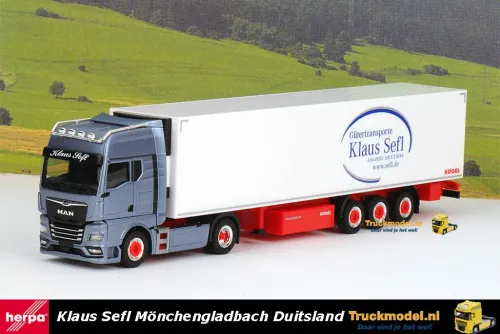 Herpa 312677 Klaus Sefl MAN TGX GX Koeltrailer