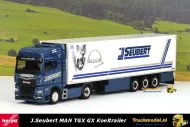 Herpa 312714 Johann Seubert MAN TGX GX Koeltrailer