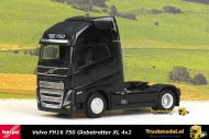 Herpa 313353-002 Volvo FH5 16 750 Globetrotter XL 4x2 trekker zwart