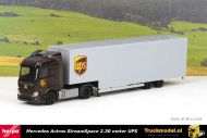 Herpa 314244 UPS Mercedes Actros StreamSpace 2m30 gesloten volumeoplegger