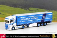 Herpa 314329 Spedition Hohner MAN TGX GX Schuifzeilenoplegger