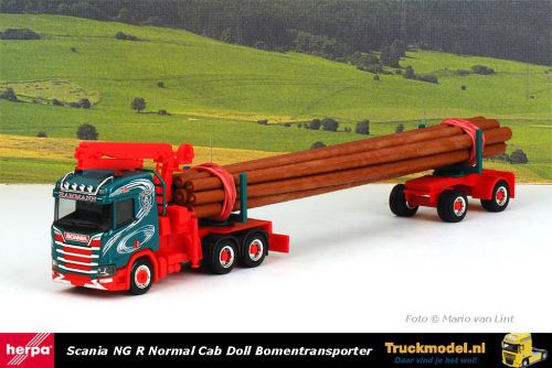 Herpa 314770 Paul Hammann GmbH Scania Doll houttransporter