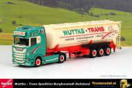 Herpa 314886 Wuttke - Trans Scania S Highline kipper silotrailer