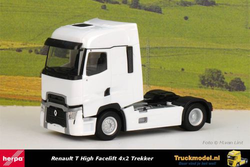 Herpa 315081 Renault T High Facelift 4x2 Trekker wit