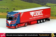 Herpa 315418 Vogel Mercedes Actros GigaSpace MP5 schuifzeiltrailer