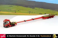 Herpa 315524 G.Vlastuin Scania S HL Teletrailer met windmolenwiek