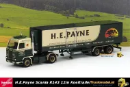 Herpa 315661 H.E.Payne UK Scania 143 Top- Streamline koeltrailer