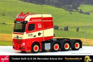 Herpa 315937 Torben Rafn DK Mercedes Actros GigaSpace 8x4 Trekker