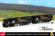 Herpa 316422 Philipp Reich Scania S Highline schuifzeiltrailers Roadtrain