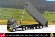 Herpa 316545 Mercedes Actros L Trekker Kempf Staal volumekippertrailer