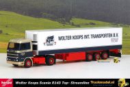 Herpa 316736 Wolter Koops Scania R143 Top- Streamline koeloplegger