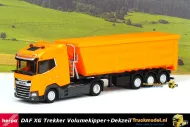 Herpa 316941 Daf XG trekker volumekippertrailer met dekzeil