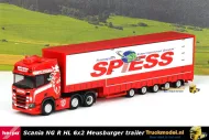 Herpa 317016 Spiess Scania NG R HL Meusburger semi dieplader