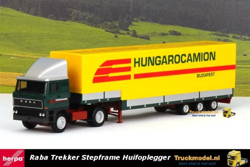 Herpa 317375 Raba Stepframe huifoplegger Hungarocamion