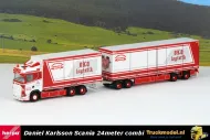 Herpa 317535 Daniel Karlsson Scania S 24 meter kasten combi