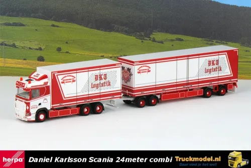 Herpa 317535 Daniel Karlsson Scania S 24 meter kasten combi