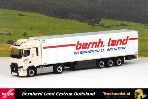 Herpa 317795 Bernhard Land Renault T Facelift koeltrailer