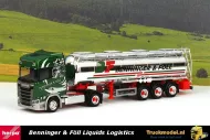 Herpa 942164 Benninger & Föll Scania S Highline tanktrailer