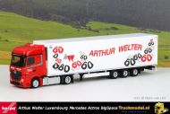 Herpa 949635 Arthur Welter 60 Jaar Mercedes Actros BigSpace lowdeck koeloplegger