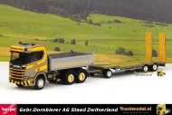 Herpa 950596 Dornbierer AG Scania NG R Kipper met dieplader