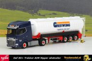 Herpa 954709 Greiwing Logistics DAF XG+ ADR Kipper silotrailer