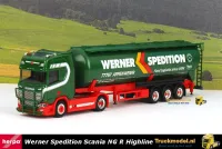 Herpa 956178 Werner Spedition Scania NG R HL Kipper silotrailer