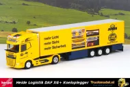 Herpa 956932 Heide-Logistik Hella Daf XG+ Koeltrailer