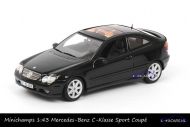 Minichamps B6 696 1918 Mercedes-Benz C-klasse Sport Coupé Evolution Obsidian Black