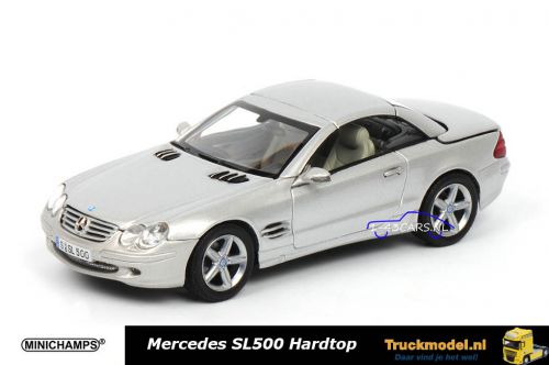 Minichamps B6 696 1968 Mercedes-Benz SL Klasse Cabriolet beweegbaar dak hardtop Silver